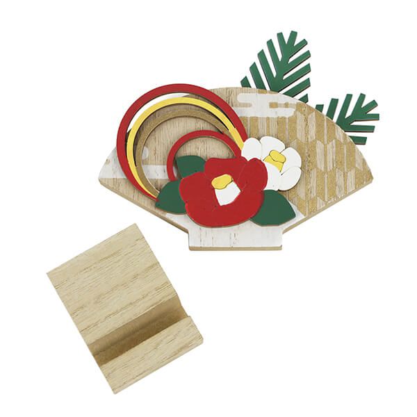 日本代購 - 木製日本新年擺飾/掛飾-注連繩 (W22.5×H22×D1.3cm)