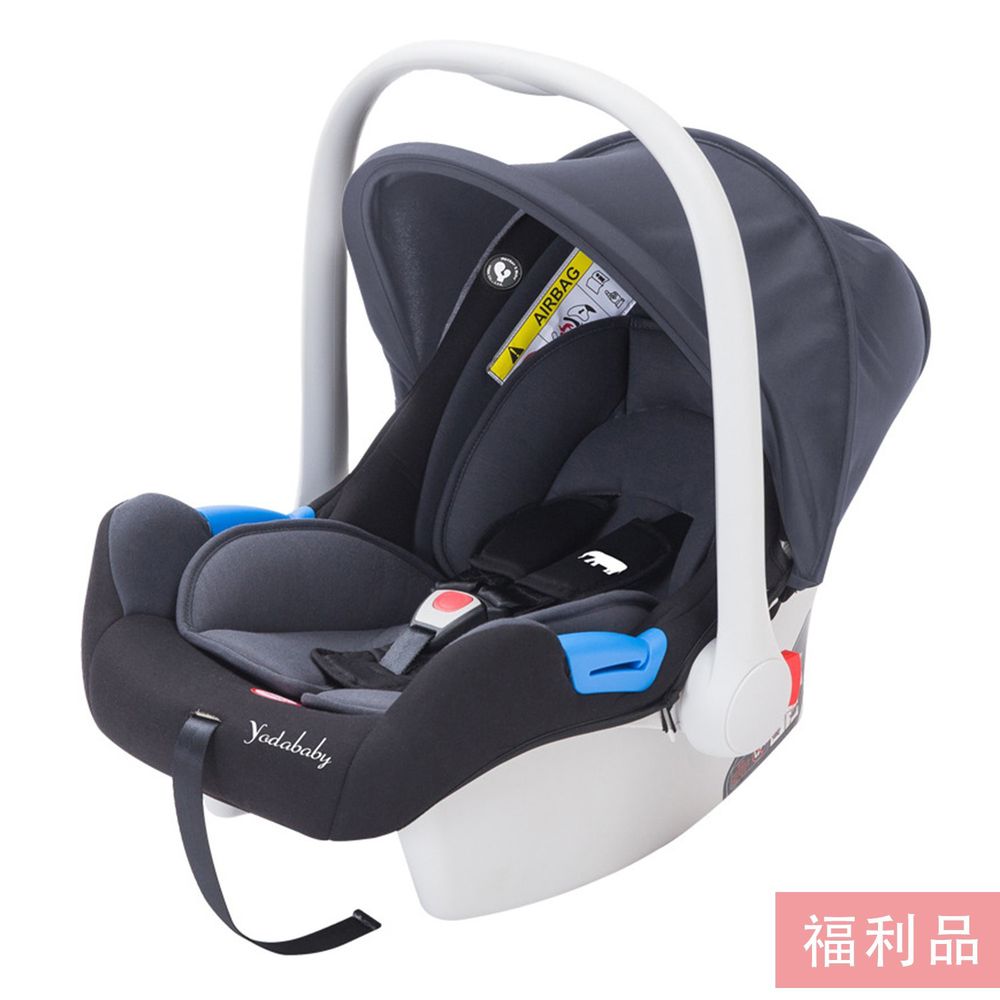 YODA - 【福利品】嬰兒提籃式汽座/安全座椅-沉穩黑-0-12M(新生兒~13KG)