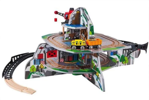 超酷太陽能車／高鐵車站加入！❤ 德國 Hape 軌道車 ❤ 車車控最愛豪華軌道