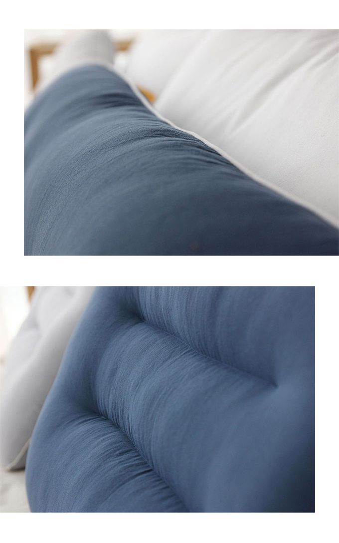 韓國 SSUEIM - 韓國製可水洗防蟎枕頭60x40cm-深藍