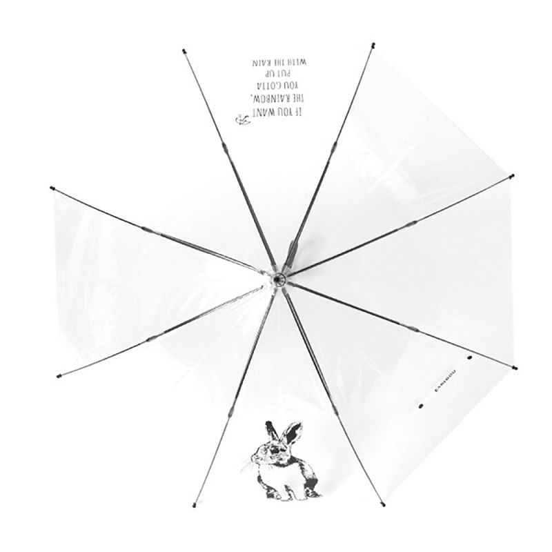 日本Caetla - Evereon可替換式環保輕量傘-兔子