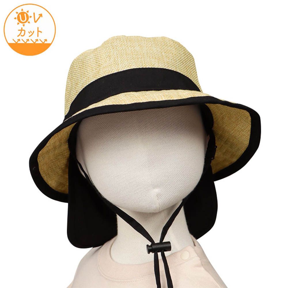 漁夫帽-可洗 夏季材質-淺卡其色