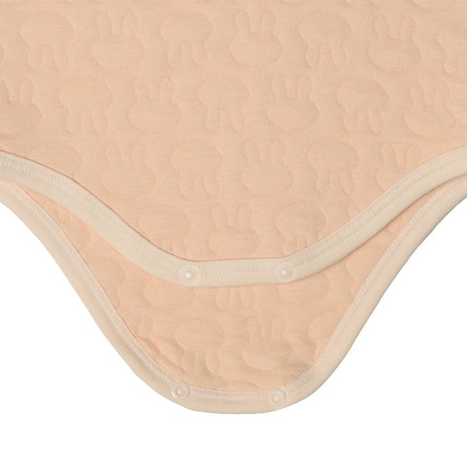 akachan honpo - 長袖包屁衣家居服-保暖鋪棉 兔子-粉紅色