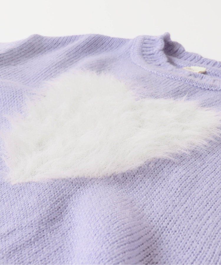 日本 apres les cours - 浪漫設計針織毛衣(可機洗)-小花-卡其