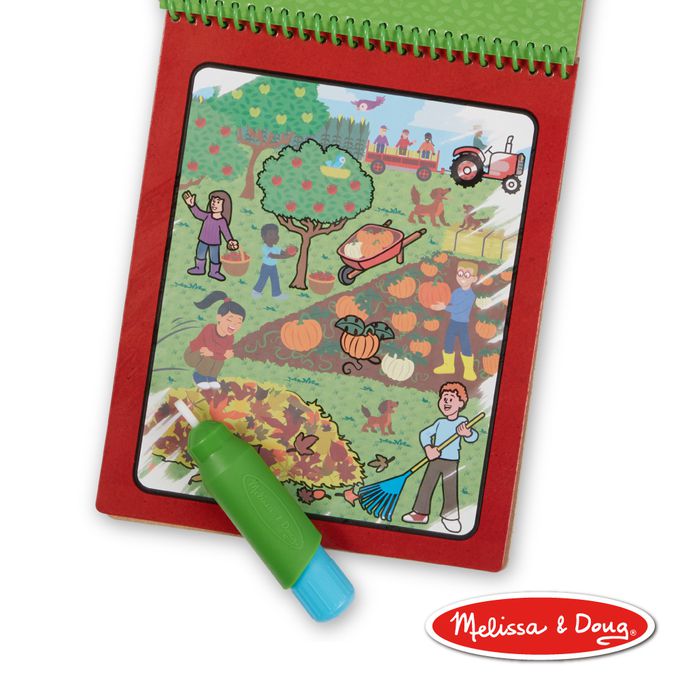 美國瑪莉莎 Melissa & Doug - 旅遊樂-水畫冊,Let's Explore-春夏秋冬