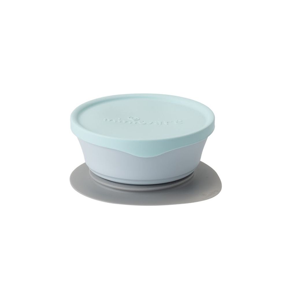 美國 Miniware - 天然聚乳酸麥片碗組 - 寧靜海藍