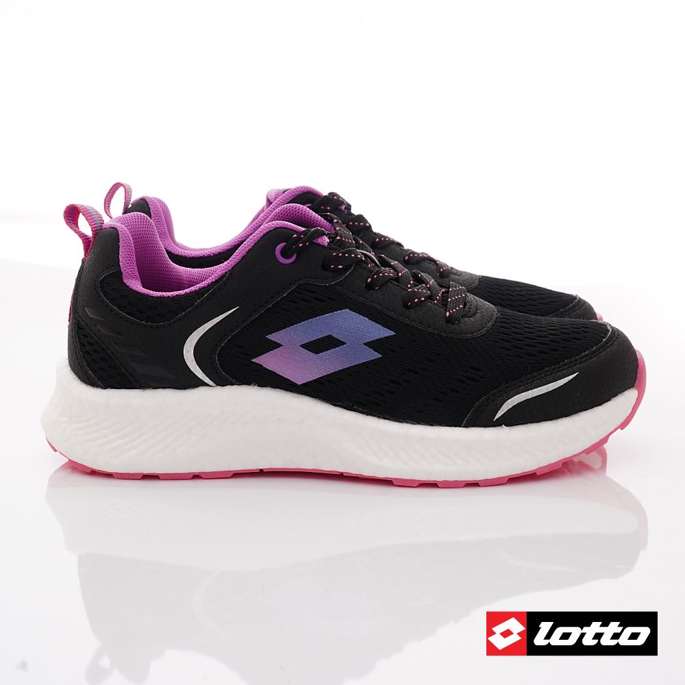 LOTTO樂得 - TRON創跑鞋2代女段-運動鞋-黑紫