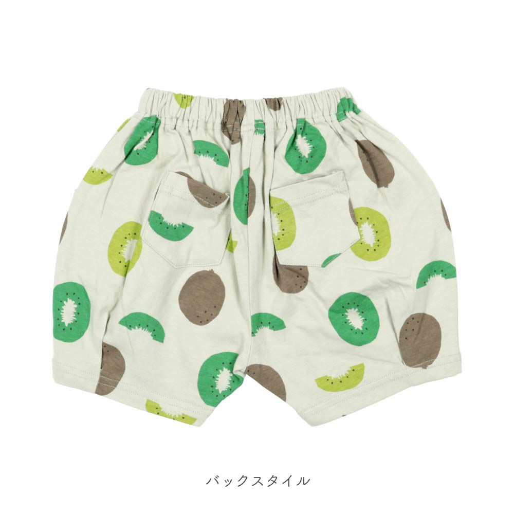 日本 ma lalumiere store - 100%棉 可愛印花燈籠短褲-西瓜-亮黃