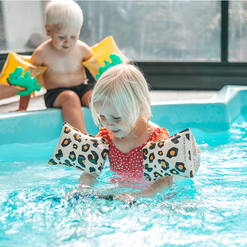 荷蘭 Swim Essentials - 荷蘭  嬰幼兒/兒童充氣臂圈-歐美小花豹