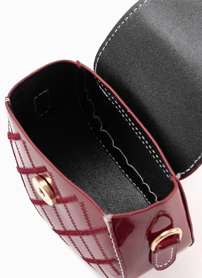 韓國 OZKIZ - (附小斜包) 紅色愛心燈芯絨洋裝-紅