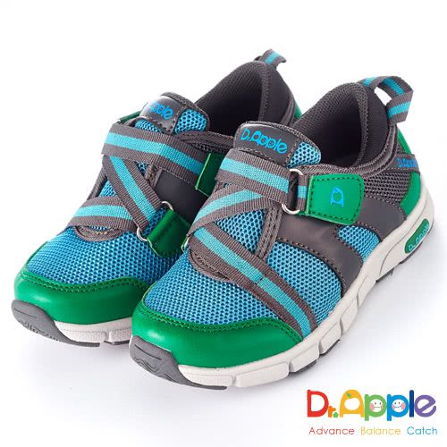 Dr. Apple - 機能童鞋-個性輕量透氣休閒童鞋-綠
