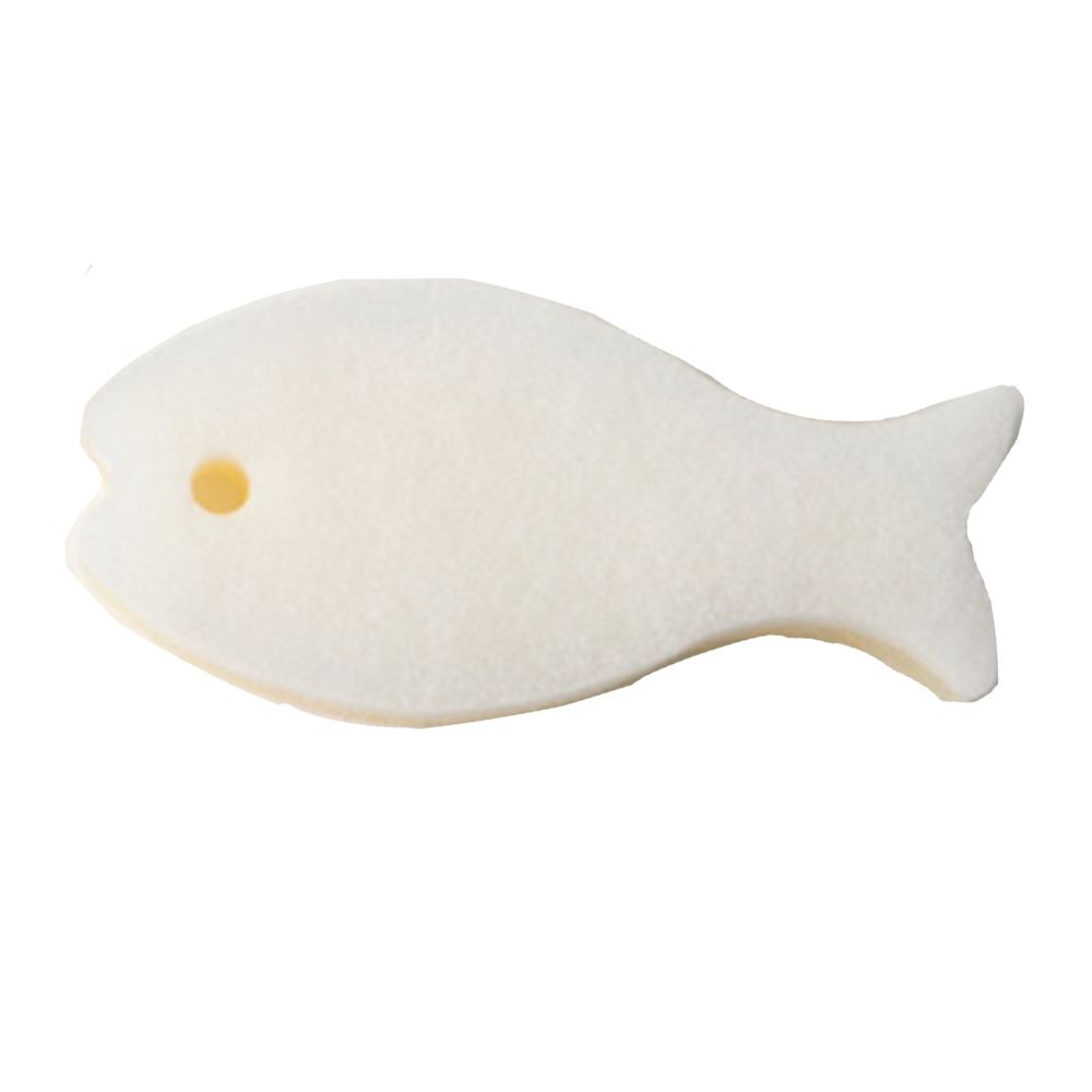 日本 MARNA - 超強起泡力 日本製小魚3層菜瓜布(大人色)-白