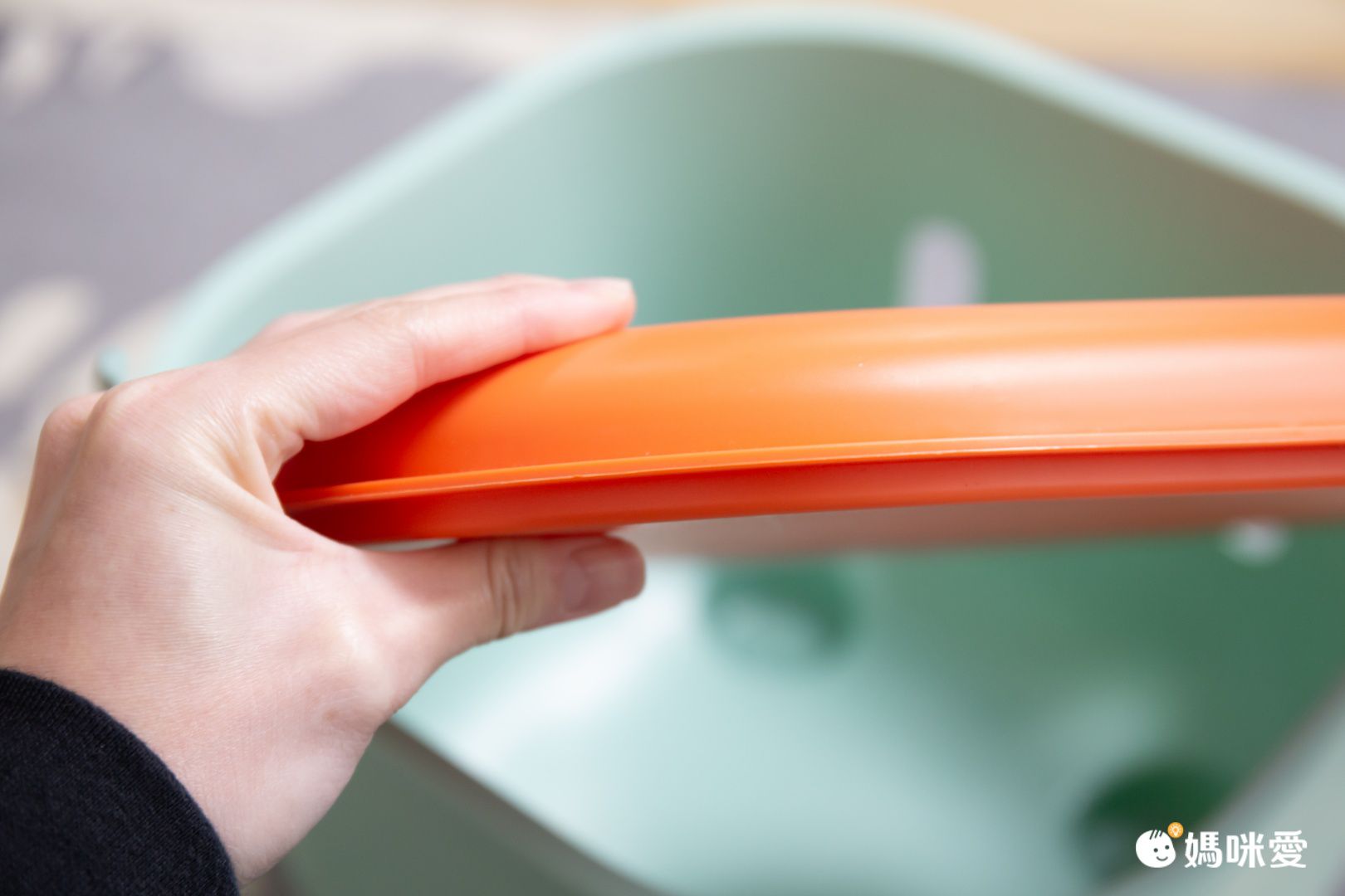 HEDO - 拼色多功能收納椅-收納椅-綠色 (33x33x24.5cm)