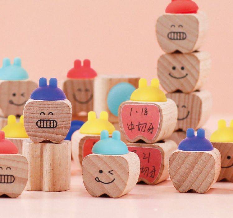 寶寶乳牙收藏盒-塑膠透明牙-粉色 (20x2.5x18.5cm)