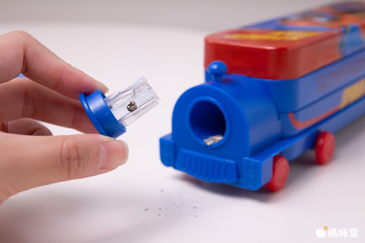 立體雙層火車鉛筆盒-卡通人物冰雪奇緣-紫色