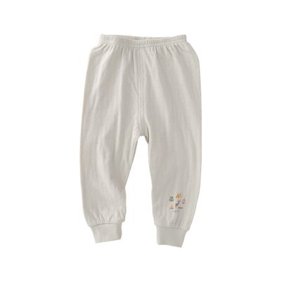 JoyNa - 2件入-兒童長褲 空氣棉 純棉長褲 春秋純棉薄長褲-綠底鹿+隨機一件