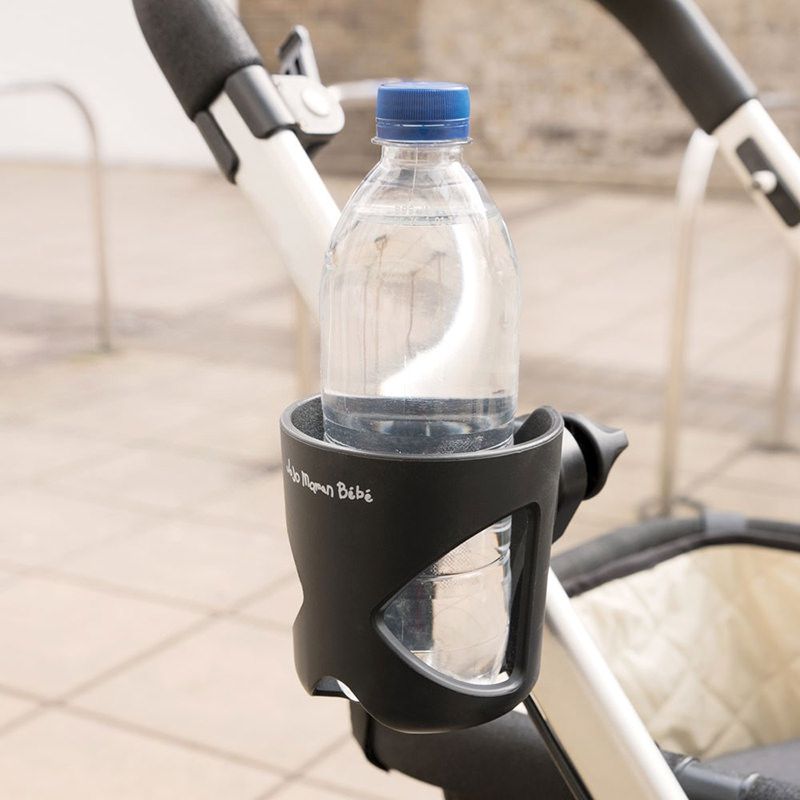 英國 JoJo Maman BeBe - 嬰幼兒推車專用杯架-典雅黑