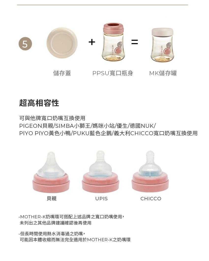 MOTHER-K - 頂級PPSU奶瓶PPSU奶瓶-無附奶嘴-糖果粉-180ML