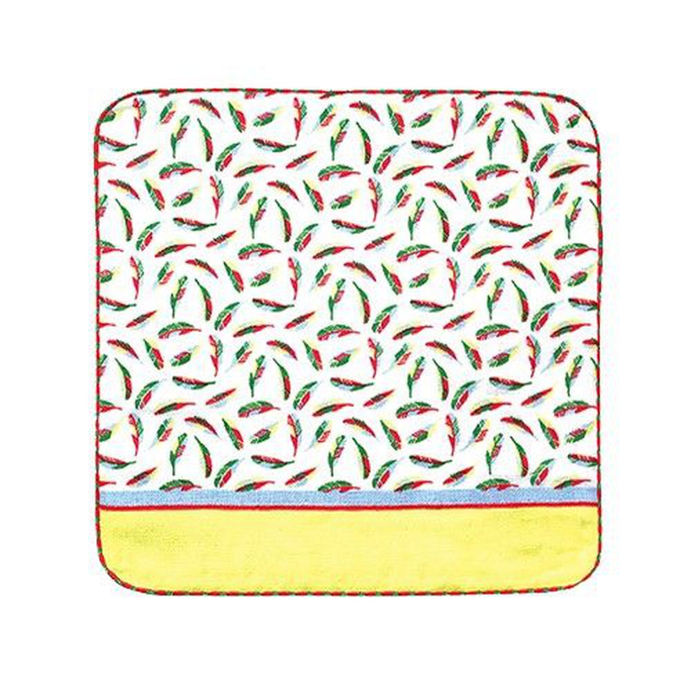 町娘 - 日本製純棉手巾-彩色羽毛 (25*25cm)