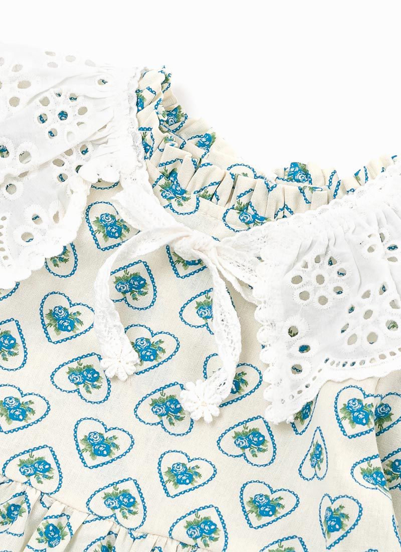 韓國 OZKIZ - (附包包)綠色愛心長袖高腰魚尾洋裝