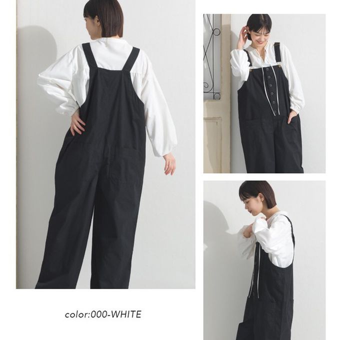 日本 OMNES - 柔滑科技棉 俐落感綁帶澎袖上衣-白