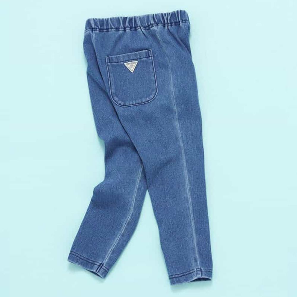 DAISUKI 可愛百搭彈性九分褲-素色-中藍