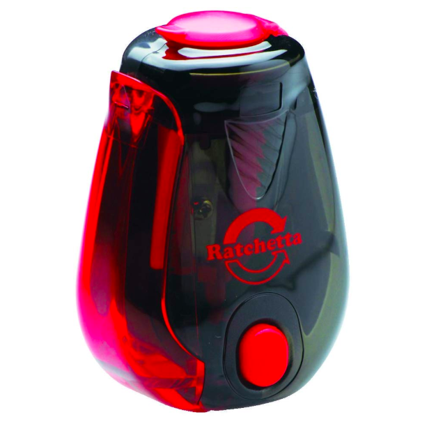 日本文具 SONIC - 左右交互旋轉削鉛筆器-完成通知款 (黑)