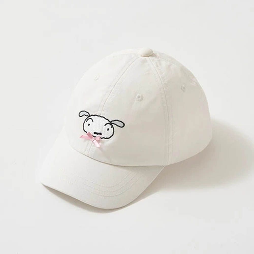 聯名款 卡通人物小白刺繡鴨舌帽-白 (54cm)