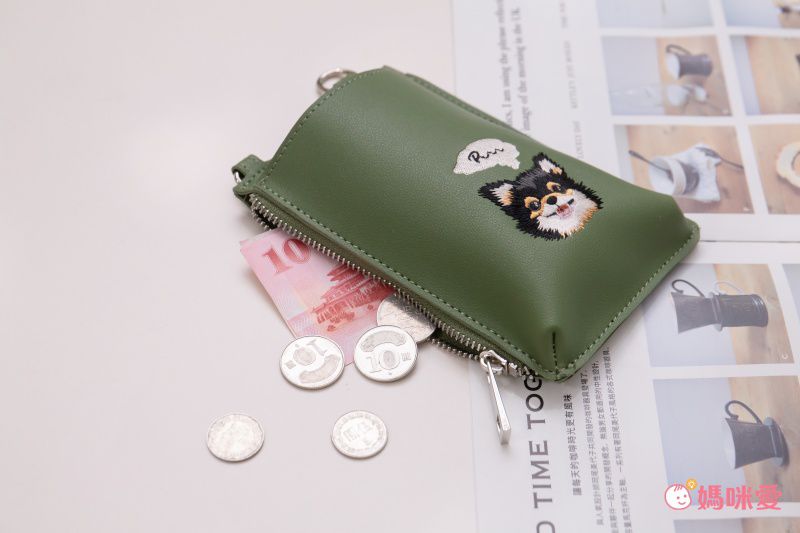 日本服飾代購 - 2way動物刺繡造型手機收納/隨身小零錢包-兔子-芥末黃 (17x11x2cm)