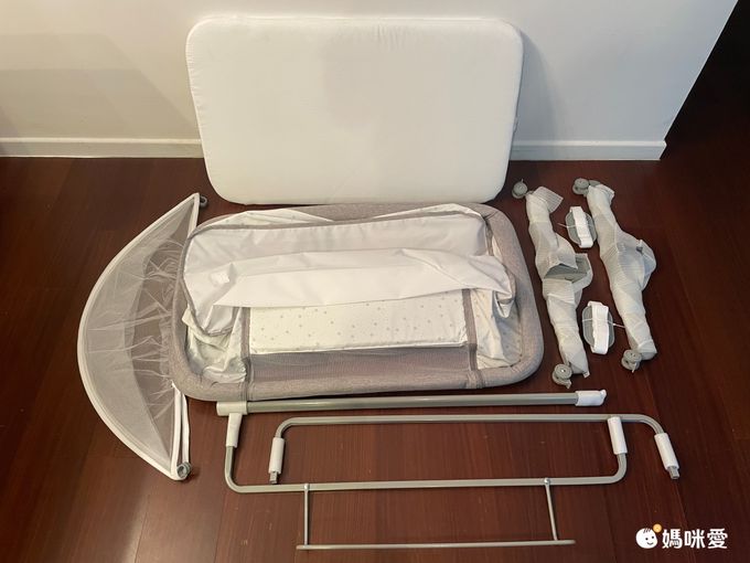 YODA - 嬰兒床邊床-質感灰