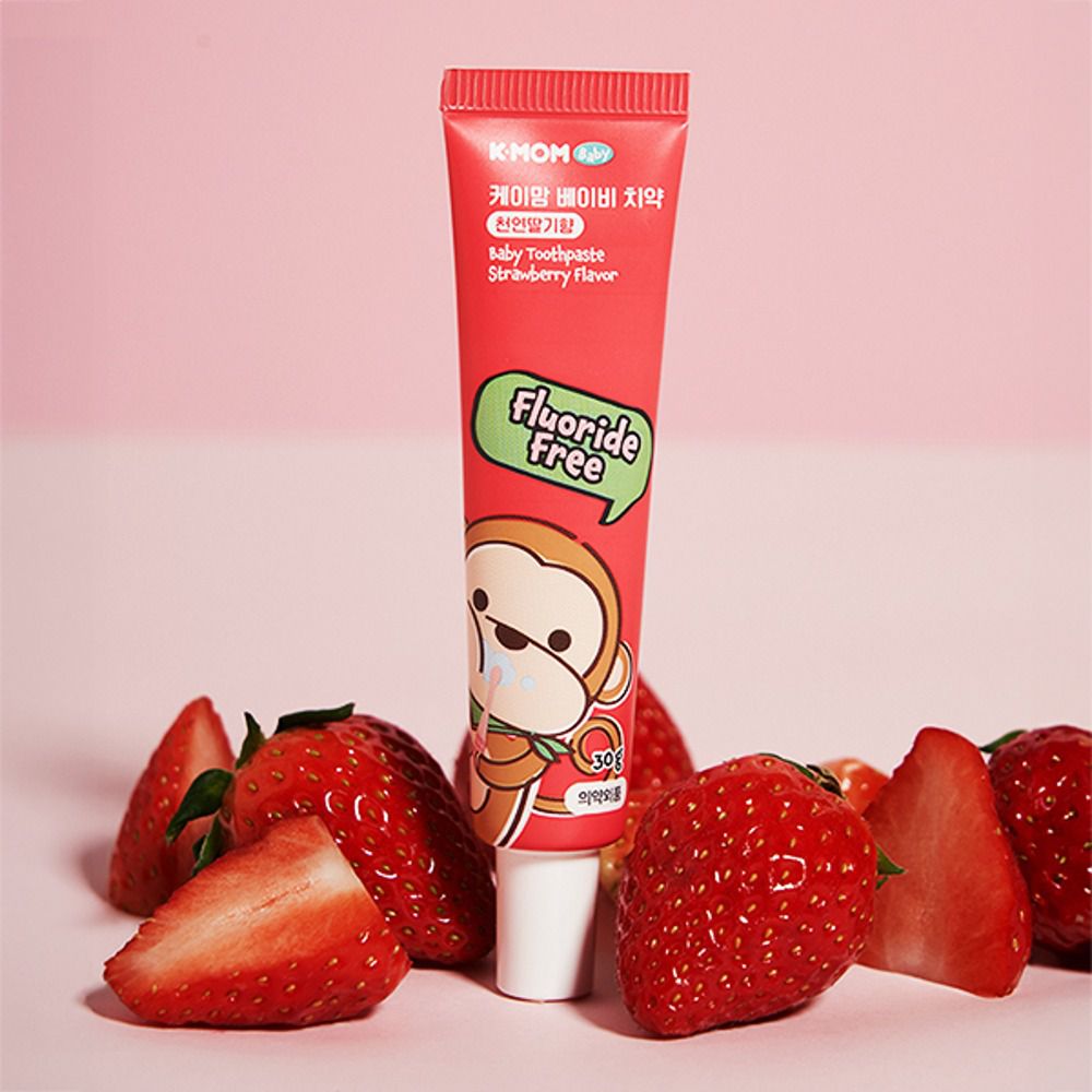 植萃嬰幼兒無氟牙膏-鮮嫩草莓30g