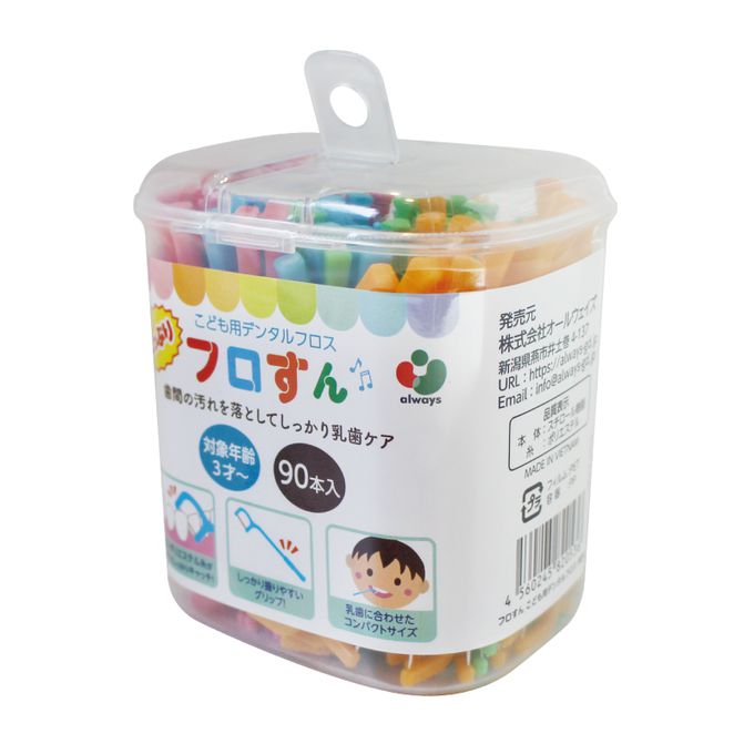 akachan honpo - always色彩幼童用牙線棒-90支