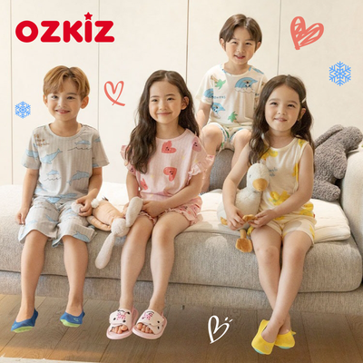 小童星最愛【韓國 OZKIZ】HOMEWEAR 透氣棉ｘ涼快嫘縈家居系列  ♥