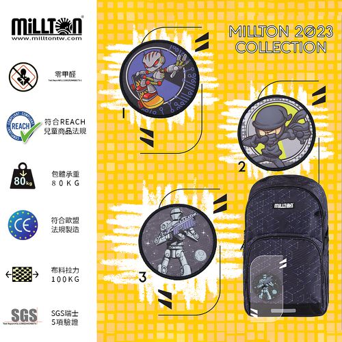 軍規雙軸護脊書包｜黑影戰士Black Johnson｜30L 800g