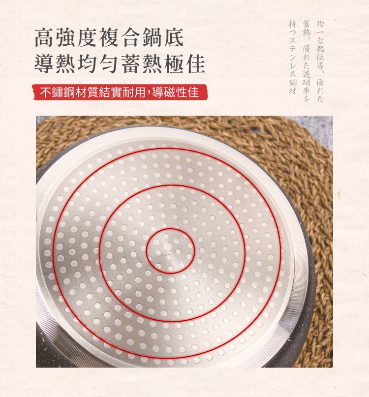 LMG - 日式錘紋不沾雪平鍋-象牙白-20cm(含蓋)+日式料理夾超值組