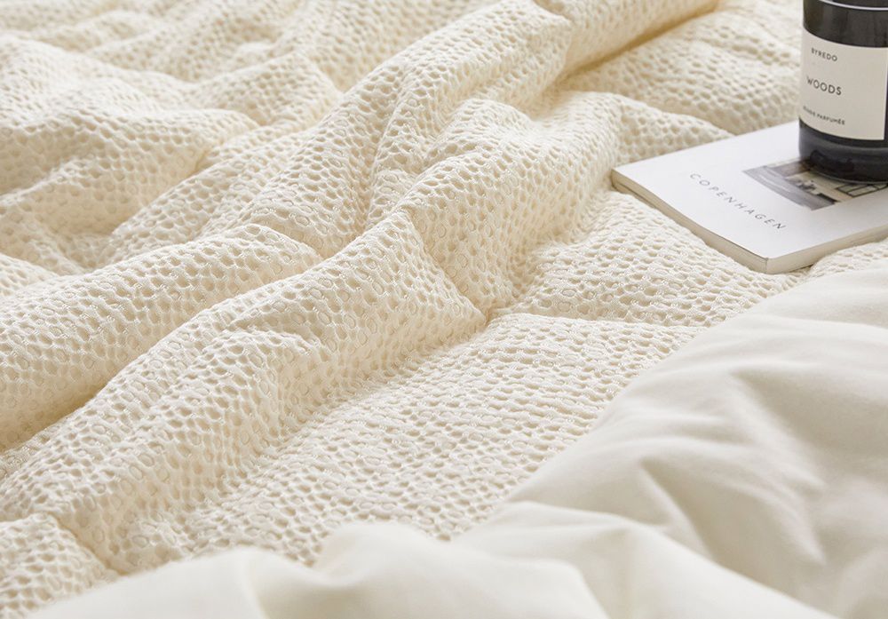 韓國 Maatila - 可水洗天絲莫代爾鬆餅棉被-優格