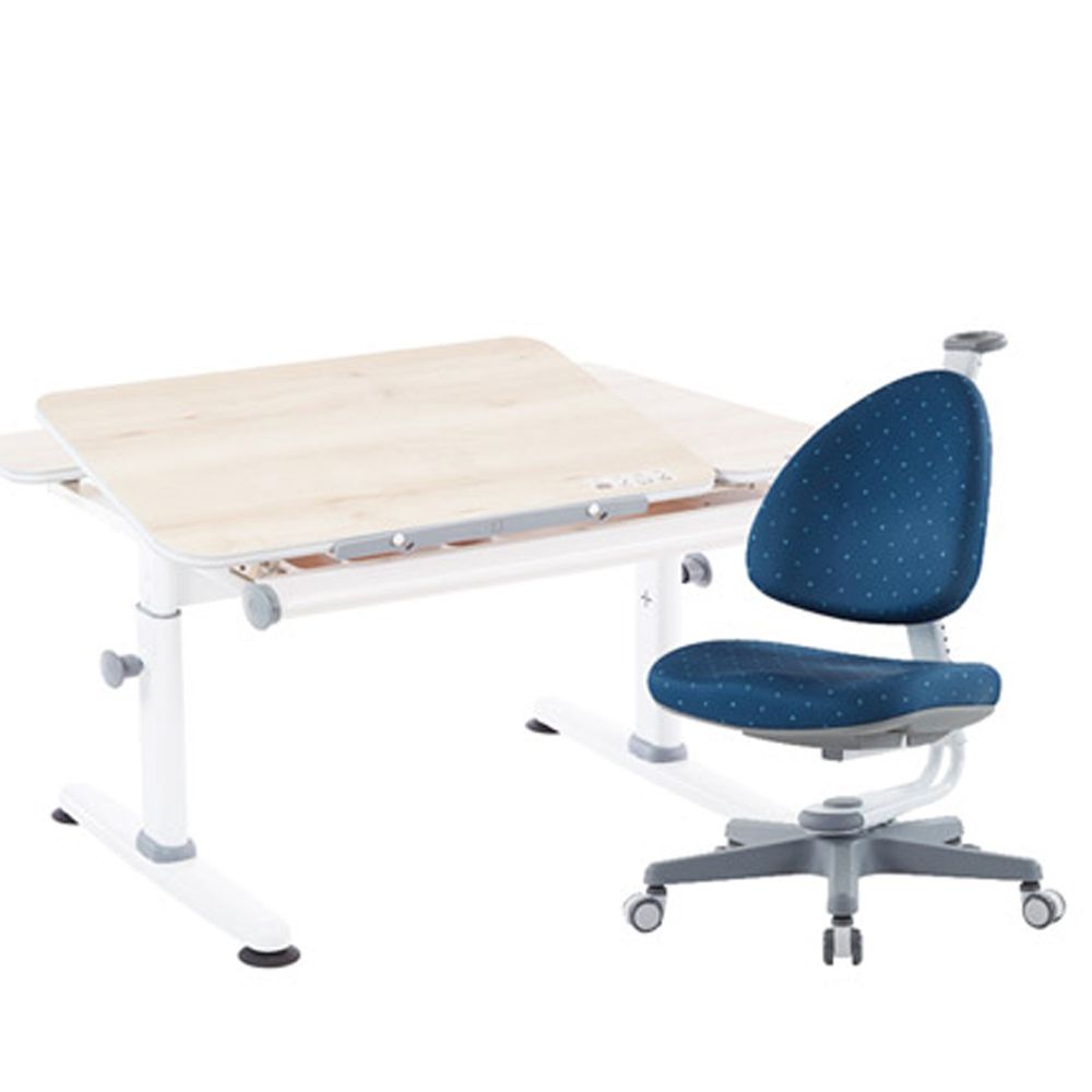 大將作 kid2youth - M6 Plus-XS 成長桌椅組(含BABO椅)/兒童書桌椅-贈：同色BABO椅套-深海藍 (桌面尺寸寬100x長75cm)