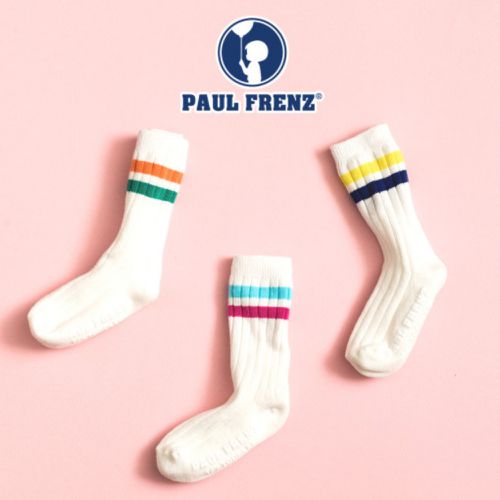 韓國 PAUL FRENZ - (3入組)韓製彈力中長筒襪-LEO