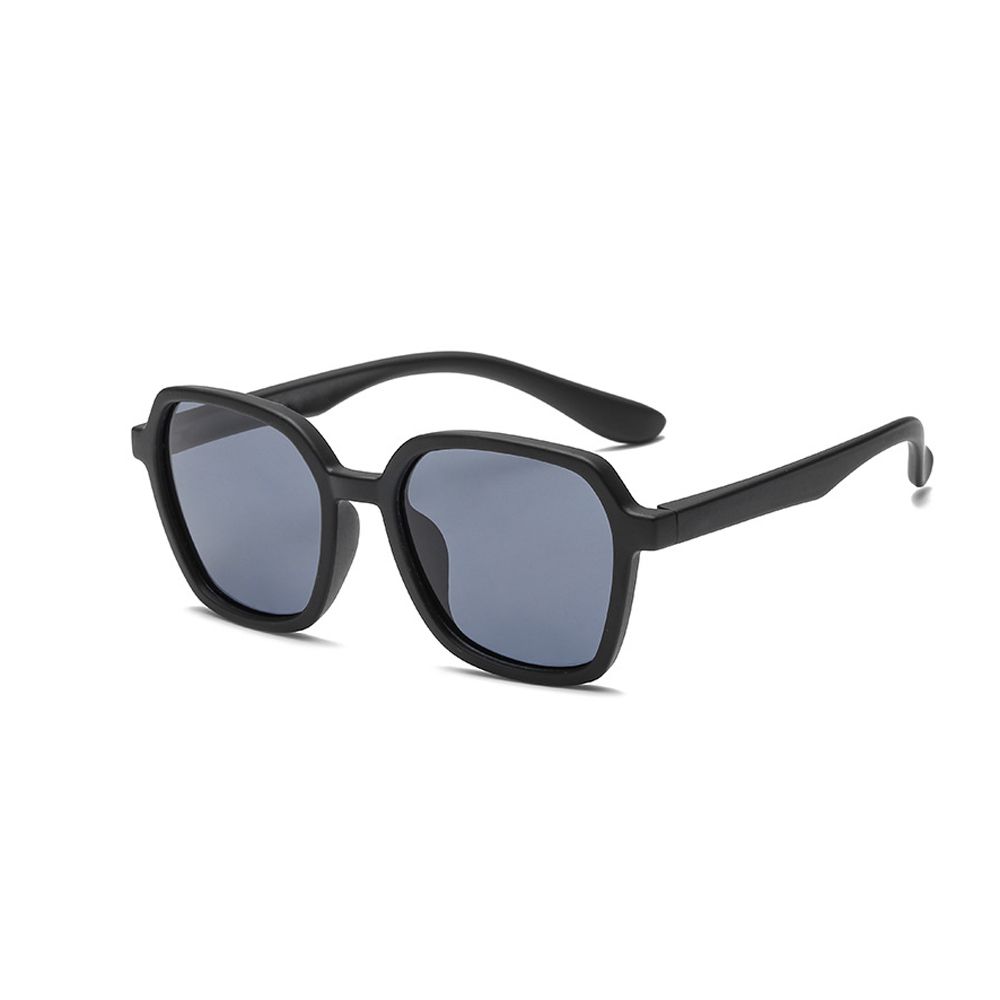 ALEGANT - ALEGANT-探索霧感板黑兒童專用輕量矽膠彈性太陽眼鏡│UV400方框偏光墨鏡