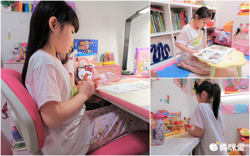 角落小夥伴 - 100%純棉兒童短袖套裝(台灣製)-角落生物白底花褲-藍