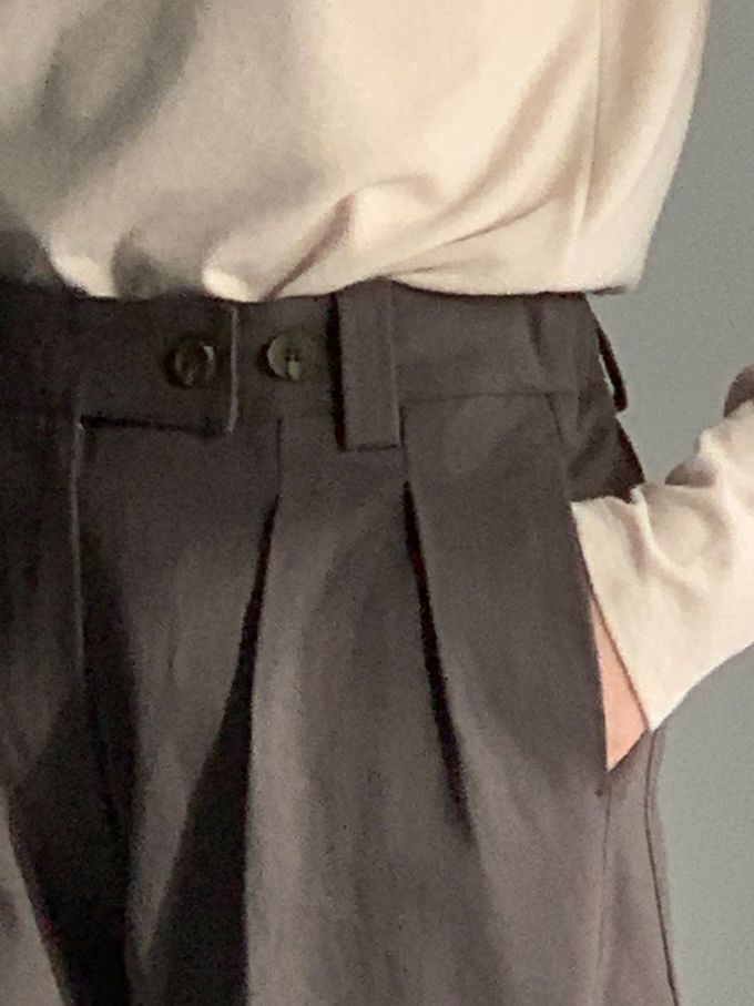 韓國女裝連線 - 百搭中領混羊毛長袖上衣-米杏 (FREE)