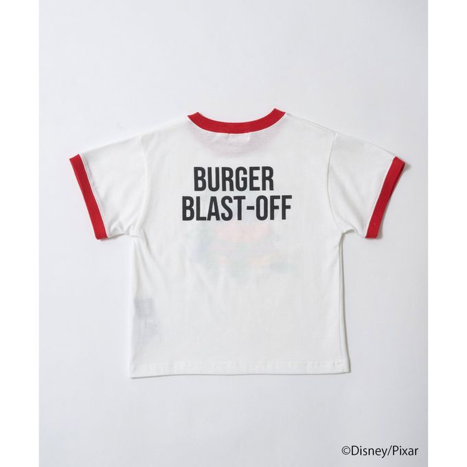 日本 b-ROOM - 聯名限定 短袖上衣-可愛三眼怪-白x黑