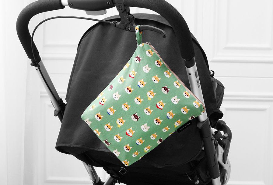 韓國 Coney Island - 防水多功能收納袋-柴犬家族