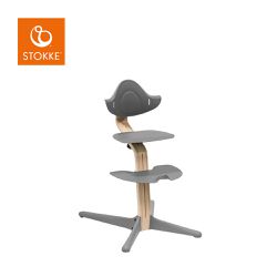 Stokke - nomi 多階段成長椅-櫸木款-灰色