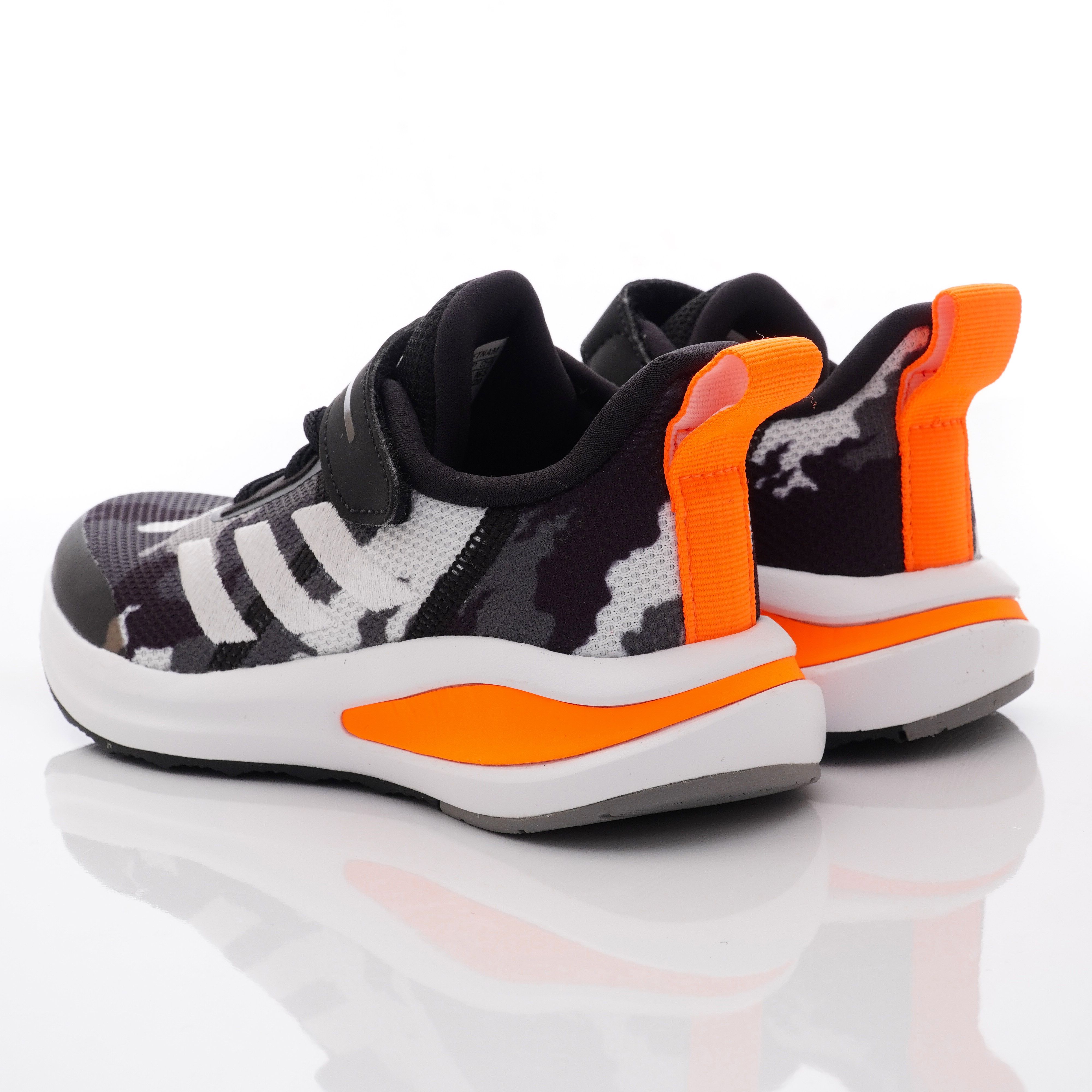 adidas - 運動童鞋-迷彩輕量運動鞋款(中小童段)-黑橘