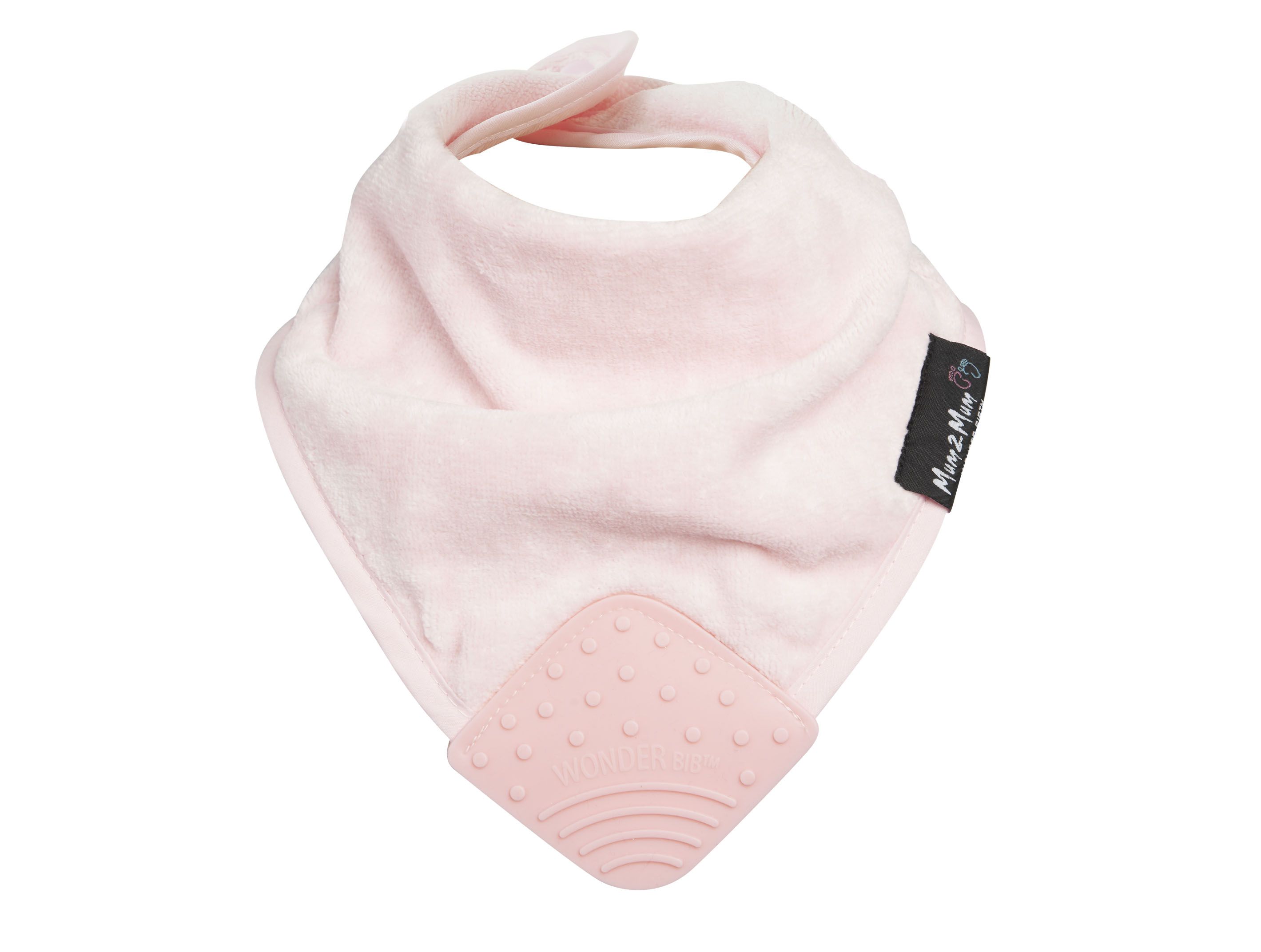 Mum 2 Mum - 機能型神奇三角咬咬兜口水巾圍兜-粉紅