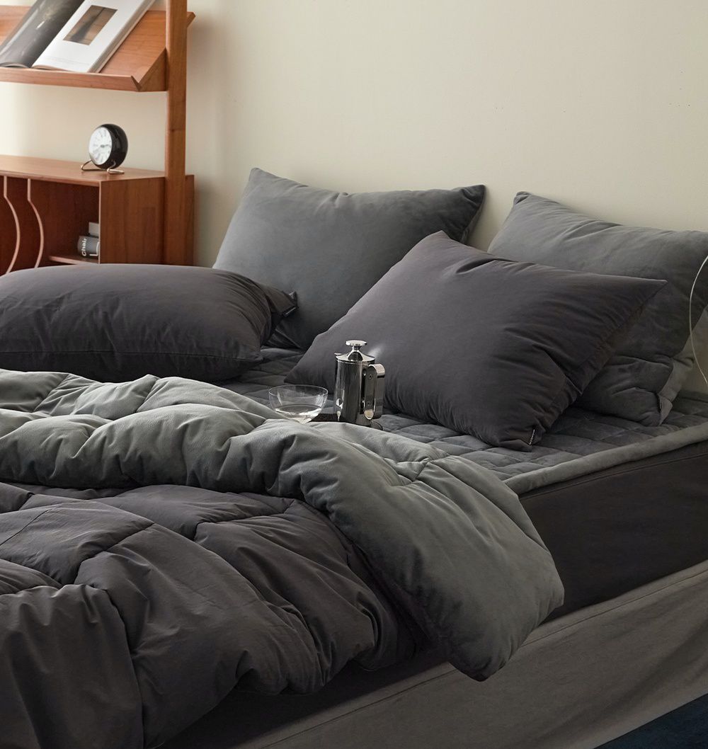 韓國 Maatila - 可水洗刷毛高密度60支棉棉被-芝麻拿鐵