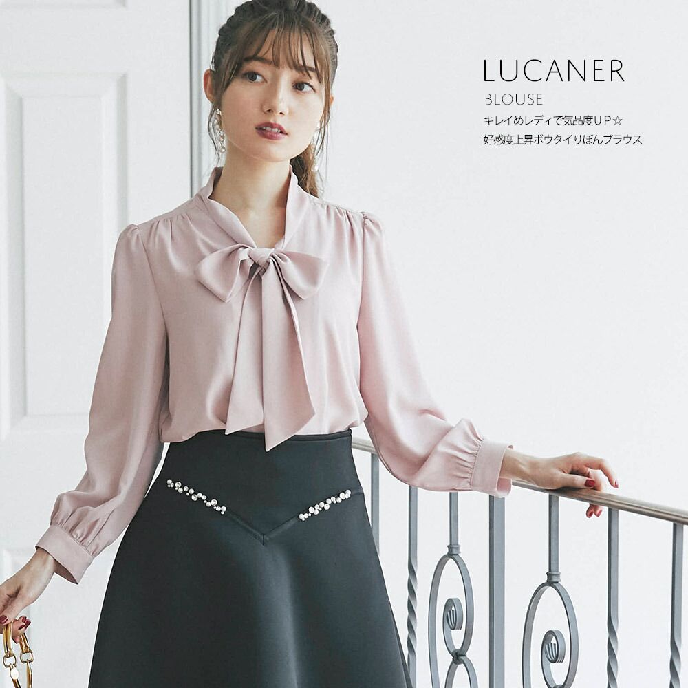 日本 tocco-closet - 蝴蝶紐結細針織上衣-天使白