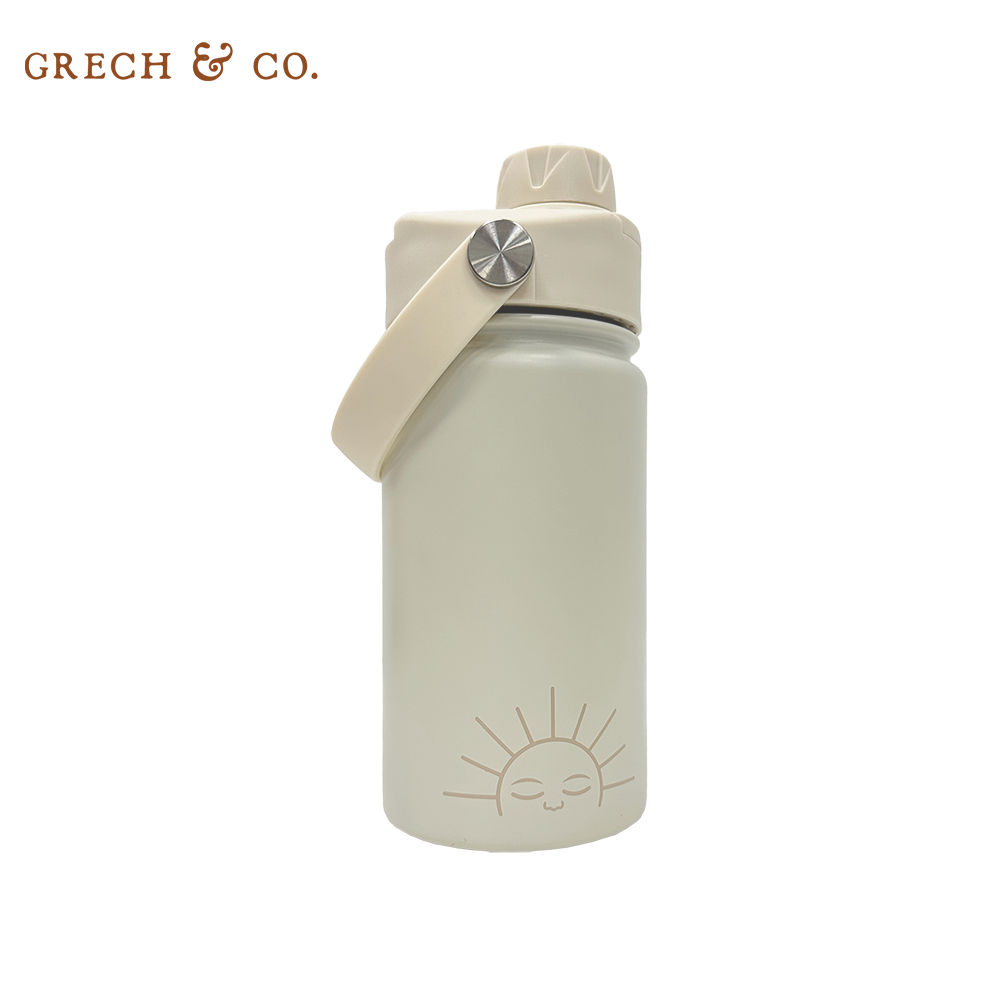 丹麥Grech&Co. - 不銹鋼直飲水壺-奶油白 (420ml)