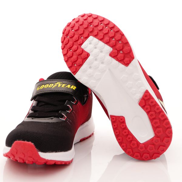 GOODYEAR - 運動童鞋-避震慢跑鞋(中大童)-黑紅